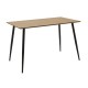 Τραπεζαρία Cuba-Parker σετ 5τεμ mdf σε sonoma-μαύρη απόχρωση 120x70x76cm Τραπεζαρία Cuba-Parker σετ 5τεμ mdf σε sonoma-μαύρη απόχρωση 120x70x76cm