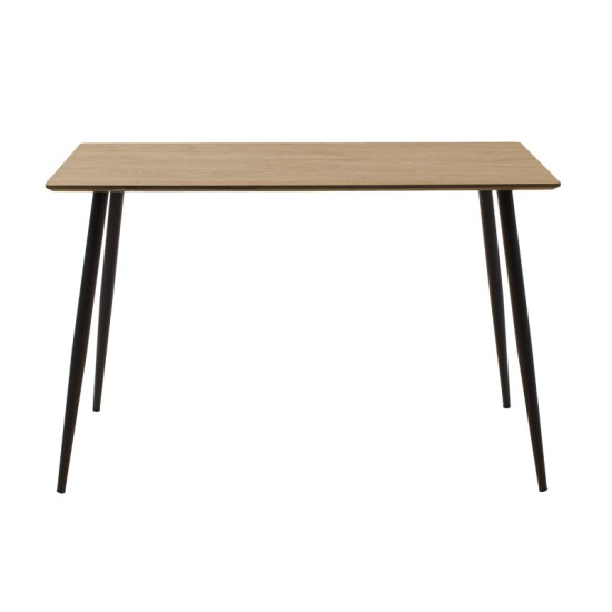 Τραπεζαρία Cuba-Parker σετ 5τεμ mdf σε sonoma-μαύρη απόχρωση 120x70x76cm Τραπεζαρία Cuba-Parker σετ 5τεμ mdf σε sonoma-μαύρη απόχρωση 120x70x76cm