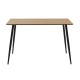 Τραπεζαρία Cuba-Parker σετ 5τεμ mdf σε sonoma-μαύρη απόχρωση 120x70x76cm Τραπεζαρία Cuba-Parker σετ 5τεμ mdf σε sonoma-μαύρη απόχρωση 120x70x76cm