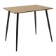 Τραπεζαρία Cuba-Parker σετ 3τεμ mdf σε sonoma-μαύρη απόχρωση 70x70x75cm Τραπεζαρία Cuba-Parker σετ 3τεμ mdf σε sonoma-μαύρη απόχρωση 70x70x75cm