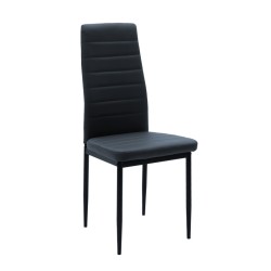 Τραπεζαρία Manka-Parker  σετ 5τεμ mdf σε μαύρη-sonoma απόχρωση 110x80x77εκ