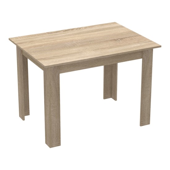 Τραπεζαρία Manka-Parker σετ 5τεμ mdf σε μαύρη-sonoma απόχρωση 110x80x77εκ Τραπεζαρία Manka-Parker σετ 5τεμ mdf σε μαύρη-sonoma απόχρωση 110x80x77εκ