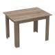 Τραπεζαρία Manka-Parker σετ 5τεμ mdf σε μαύρη-sonoma truffle απόχρωση 110x80x77εκ Τραπεζαρία Manka-Parker σετ 5τεμ mdf σε μαύρη-sonoma truffle απόχρωση 110x80x77εκ