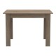 Τραπεζαρία Manka-Parker σετ 5τεμ mdf σε μαύρη-sonoma truffle απόχρωση 110x80x77εκ Τραπεζαρία Manka-Parker σετ 5τεμ mdf σε μαύρη-sonoma truffle απόχρωση 110x80x77εκ