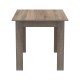 Τραπεζαρία Manka-Parker σετ 5τεμ mdf σε μαύρη-sonoma truffle απόχρωση 110x80x77εκ Τραπεζαρία Manka-Parker σετ 5τεμ mdf σε μαύρη-sonoma truffle απόχρωση 110x80x77εκ