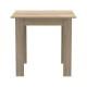 Τραπεζαρία Manka-Parker  σετ 3τεμ mdf σε μαύρη-sonoma απόχρωση 80x80x77εκ
