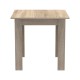Τραπεζαρία Manka-Parker  σετ 3τεμ mdf σε μαύρη-sonoma απόχρωση 80x80x77εκ