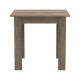 Τραπεζαρία Manka-Parker  σετ 3τεμ mdf σε μαύρη-sonoma truffle απόχρωση 80x80x77εκ