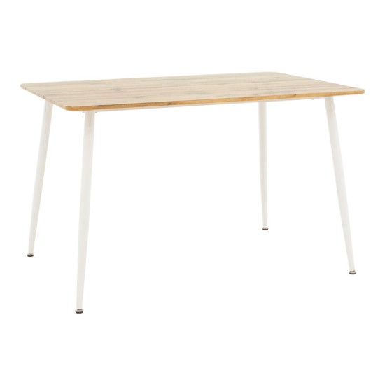 Τραπεζαρία Cuba-Parker σετ 5τεμ sonoma-λευκό 120x80x75εκ Τραπεζαρία Cuba-Parker σετ 5τεμ sonoma-λευκό 120x80x75εκ