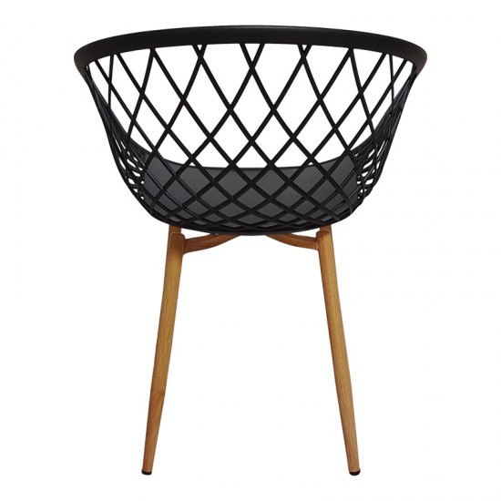Τραπεζαρία Manka-Parker σετ 3τεμ σε λευκή απόχρωση 80x80x77εκ Τραπεζαρία Manka-Parker σετ 3τεμ σε λευκή απόχρωση 80x80x77εκ