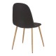 Τραπεζαρία Manka I-Bella  σετ 3τεμ σε sonoma truffle απόχρωση 80x80x77εκ