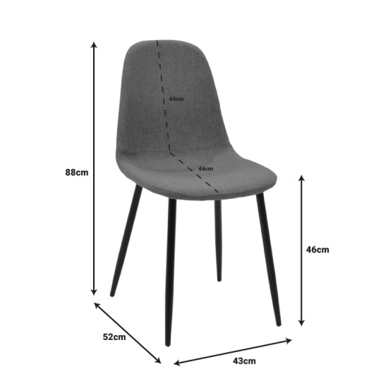 Τραπεζαρία Manka I-Bella  σετ 3τεμ σε sonoma truffle απόχρωση 80x80x77εκ