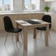 Τραπεζαρία Manka I-Bella  σετ 3τεμ σε sonoma truffle απόχρωση 80x80x77εκ
