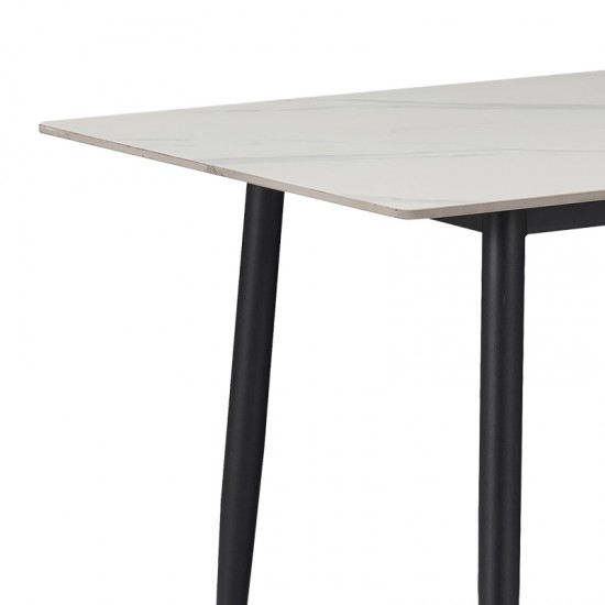 Τραπεζαρία Aurora I-Gustas σετ 5τεμ sintered stone-μαύρο 120x60x75εκ Τραπεζαρία Aurora I-Gustas σετ 5τεμ sintered stone-μαύρο 120x60x75εκ