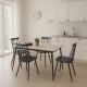 Τραπεζαρία Aurora I-Gustas σετ 5τεμ sintered stone-μαύρο 120x60x75εκ Τραπεζαρία Aurora I-Gustas σετ 5τεμ sintered stone-μαύρο 120x60x75εκ