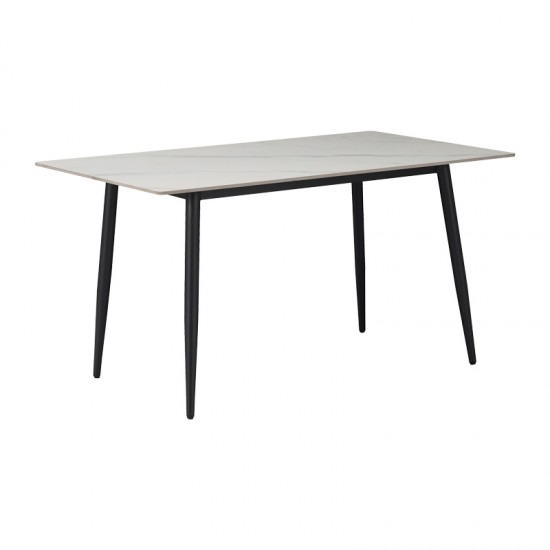 Τραπεζαρία Aurora I-Gustas σετ 5τεμ sintered stone-μαύρο-λευκό 120x60x75εκ Τραπεζαρία Aurora I-Gustas σετ 5τεμ sintered stone-μαύρο-λευκό 120x60x75εκ
