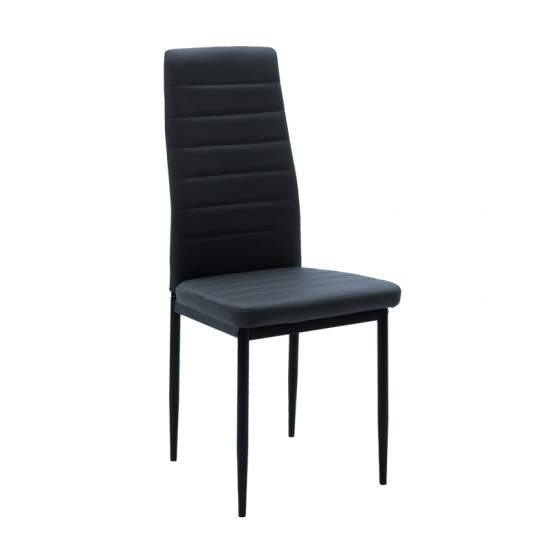 Τραπεζαρία Parker-Gustas σετ 5τεμ sintered stone-μαύρο-ανθρακί 120x60x75εκ Τραπεζαρία Parker-Gustas σετ 5τεμ sintered stone-μαύρο-ανθρακί 120x60x75εκ