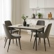 Τραπεζαρία Azori-Gustas σετ 5τεμ sintered stone-μαύρο-ανθρακί 120x60x75εκ Τραπεζαρία Azori-Gustas σετ 5τεμ sintered stone-μαύρο-ανθρακί 120x60x75εκ