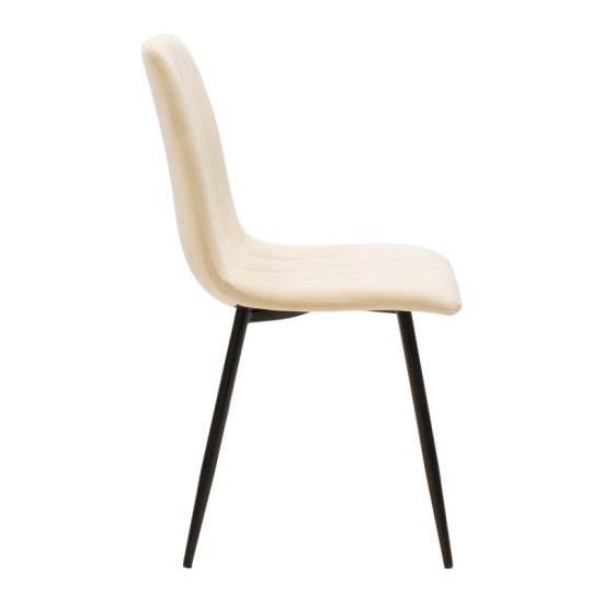 Τραπεζαρία Natali-Noor σετ 5τεμ MDF λευκό-μπεζ-μαύρο 120x80x76εκ Τραπεζαρία Natali-Noor σετ 5τεμ MDF λευκό-μπεζ-μαύρο 120x80x76εκ