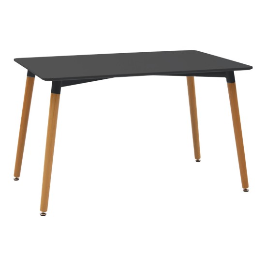 Τραπεζαρία Natali-Noor σετ 5τεμ MDF λευκό-μπεζ-μαύρο 120x80x76εκ Τραπεζαρία Natali-Noor σετ 5τεμ MDF λευκό-μπεζ-μαύρο 120x80x76εκ