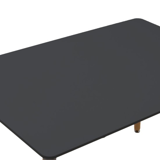 Τραπεζαρία Natali-Noor σετ 5τεμ MDF λευκό-μπεζ-μαύρο 120x80x76εκ Τραπεζαρία Natali-Noor σετ 5τεμ MDF λευκό-μπεζ-μαύρο 120x80x76εκ