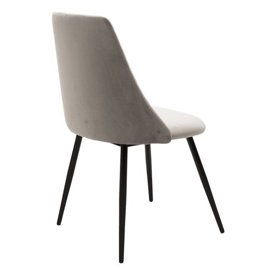Τραπεζαρία Gustas-Giselle σετ 5τεμ λευκό μαρμάρου sintered stone-βελούδο γκρι 120x60x75εκ Τραπεζαρία Gustas-Giselle σετ 5τεμ λευκό μαρμάρου sintered stone-βελούδο γκρι 120x60x75εκ