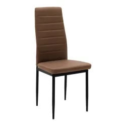 Τραπεζαρία Balou-Parker  σετ 5τεμ μαύρο-καφέ Φ120x73εκ