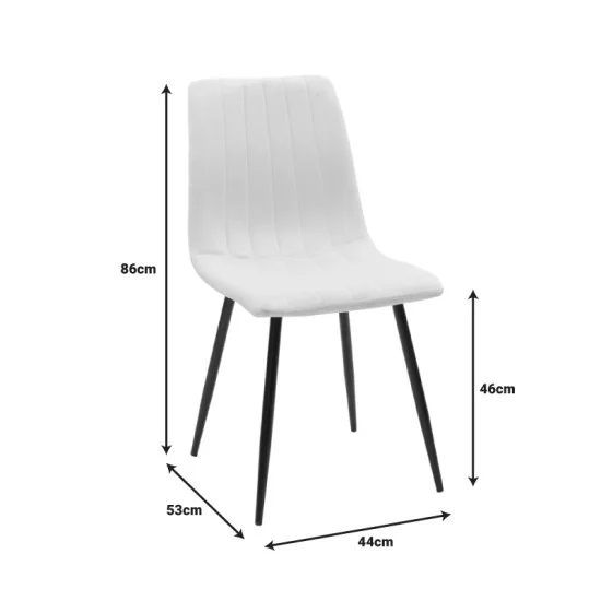 Τραπεζαρία Balou-Noor  σετ 5τεμ MDF μαύρο-μπεζ Φ120x73εκ
