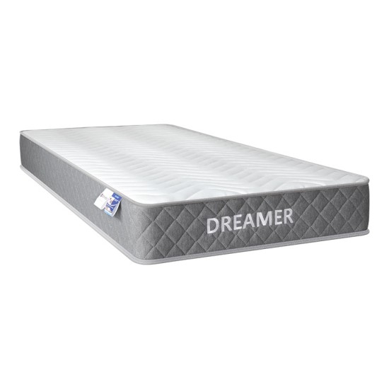Κρεβάτι με στρώμα Athos-Dreamer  sonoma-ανθρακί 90x190εκ
