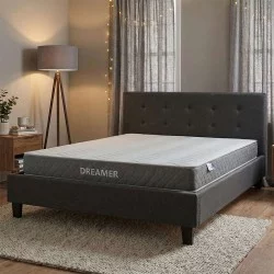 Κρεβάτι με στρώμα Mago-Dreamer  ύφασμα ανθρακί 150x200εκ