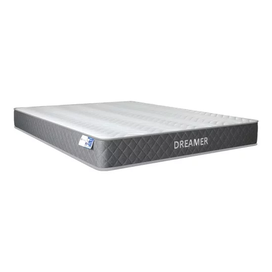 Κρεβάτι με στρώμα Mago-Dreamer  pu γκρι 150x200εκ