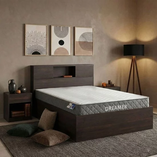 Κρεβάτι με στρώμα Olympus-Dreamer  wenge 120x200εκ