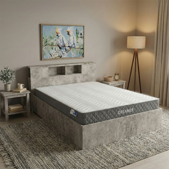 Κρεβάτι με στρώμα Olympus-Dreamer  antique ανθρακί 160x200εκ