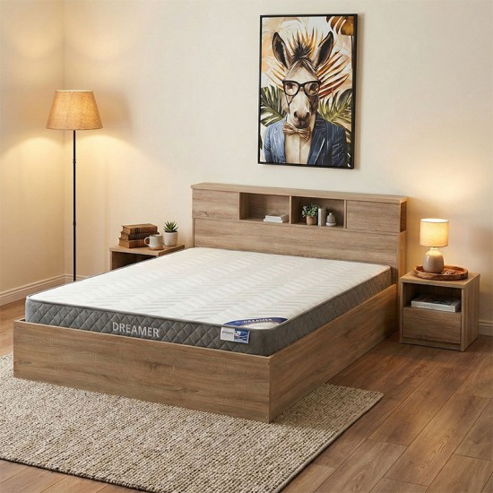 Κρεβάτι με στρώμα Olympus-Dreamer  sonoma 160x200εκ