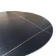 Τραπεζαρία με Καρέκλες Bella Μαύρο και Τραπέζι Orbital Μαύρο Φ120x76εκ Σετ 5τεμ