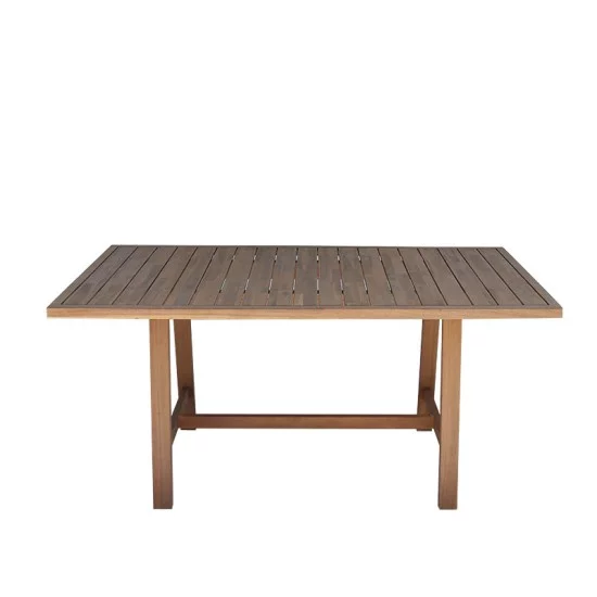 Τραπεζαρία Malibu  μασίφ ξύλο ακακίας 160x90x75εκ Σετ 5τεμ