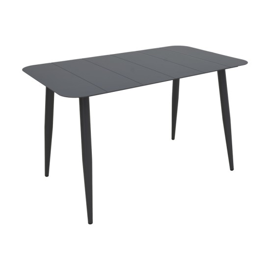 Τραπεζαρία Heven Vista  σετ 7τεμ μαύρο αλουμίνιο 120x70x72εκ