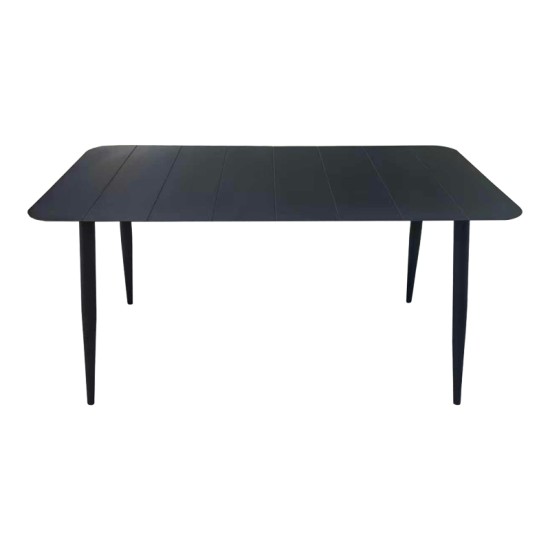 Τραπεζαρία Heven Vista  σετ 5τεμ μαύρο αλουμίνιο 150x80x72εκ