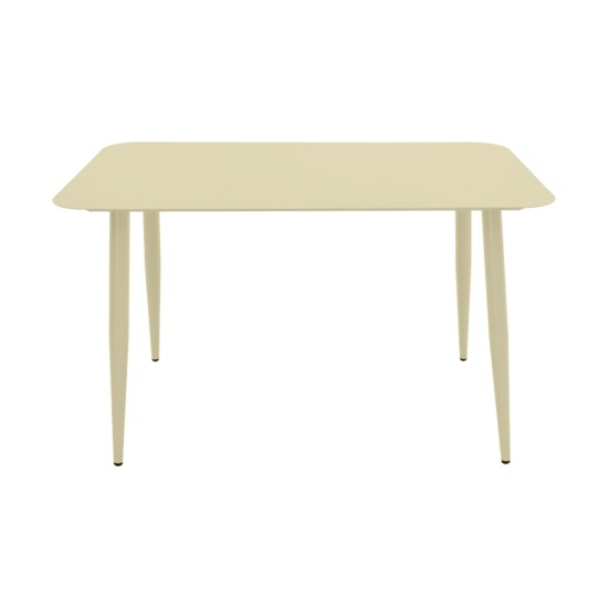 Τραπεζαρία Heven Vista  σετ 7τεμ σαμπανί αλουμίνιο 120x70x72εκ