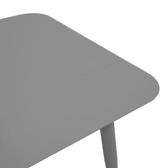 Τραπεζαρία Heven Vista  σετ 3τεμ ανθρακί αλουμίνιο 80x80x72εκ