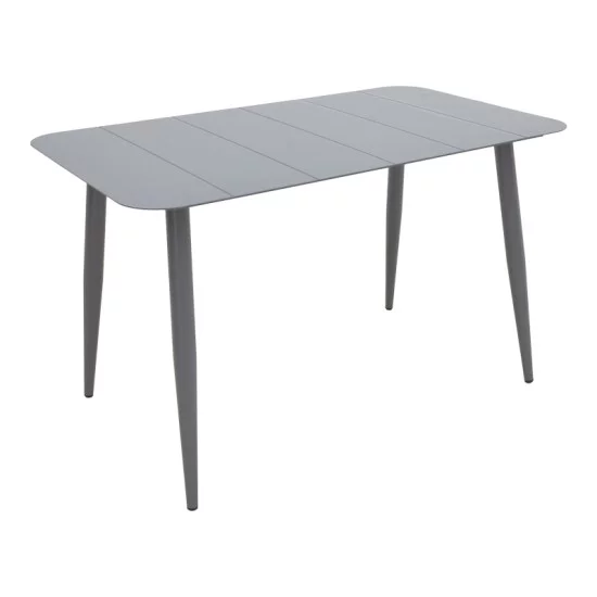 Τραπεζαρία Heven Vista  σετ 5τεμ ανθρακί αλουμίνιο 150x80x72εκ