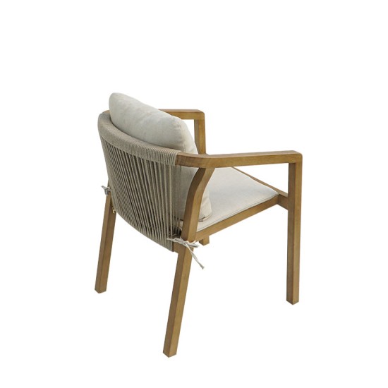 Τραπεζαρία Malibu  Σετ 9τεμ μασίφ ξύλο ακακίας 180x90x75εκ