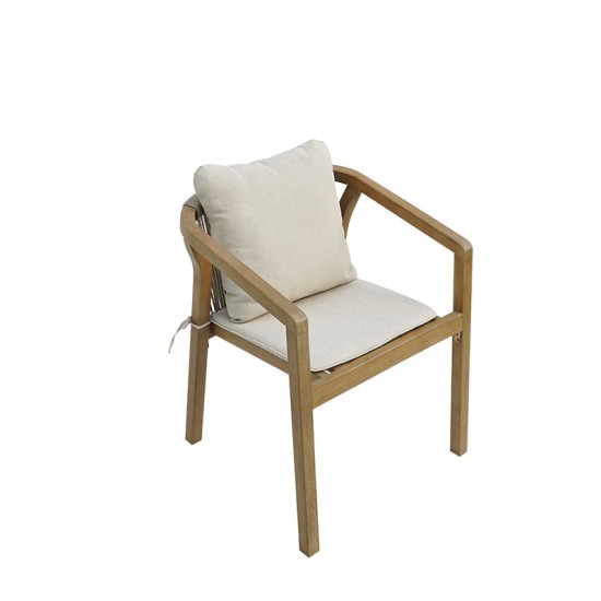 Τραπεζαρία Malibu  Σετ 5τεμ μασίφ ξύλο ακακίας 160x90x75εκ