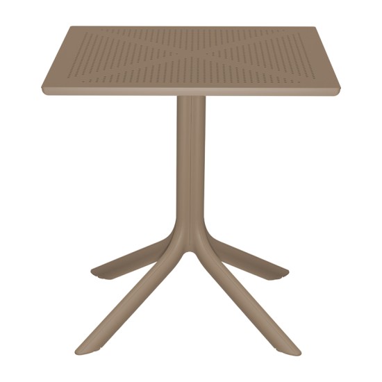 Τραπεζαρία Groovy Zoi  σετ 3τεμ cappuccino PP 60x60x76εκ