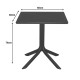 Τραπεζαρία Groovy Zoi  σετ 3τεμ cappuccino PP 60x60x76εκ