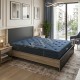 Κρεβάτι με στρώμα Athos-Resty  sonoma-ανθρακί 160x200εκ