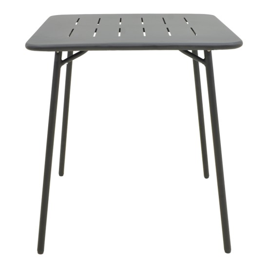 Τραπεζαρία Moraja Deraby I  σετ 3τεμ μαύρο μέταλλο 70x70x73εκ