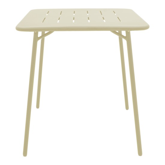 Τραπεζαρία Moraja Deraby  σετ 3τεμ κρεμ μέταλλο 70x70x73εκ