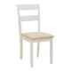 Τραπεζαρία Dallan Lars  5τεμ λευκό rubberwood Φ100(+38)x100x75εκ