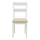 Τραπεζαρία Dallan Lars  5τεμ λευκό rubberwood Φ100(+38)x100x75εκ